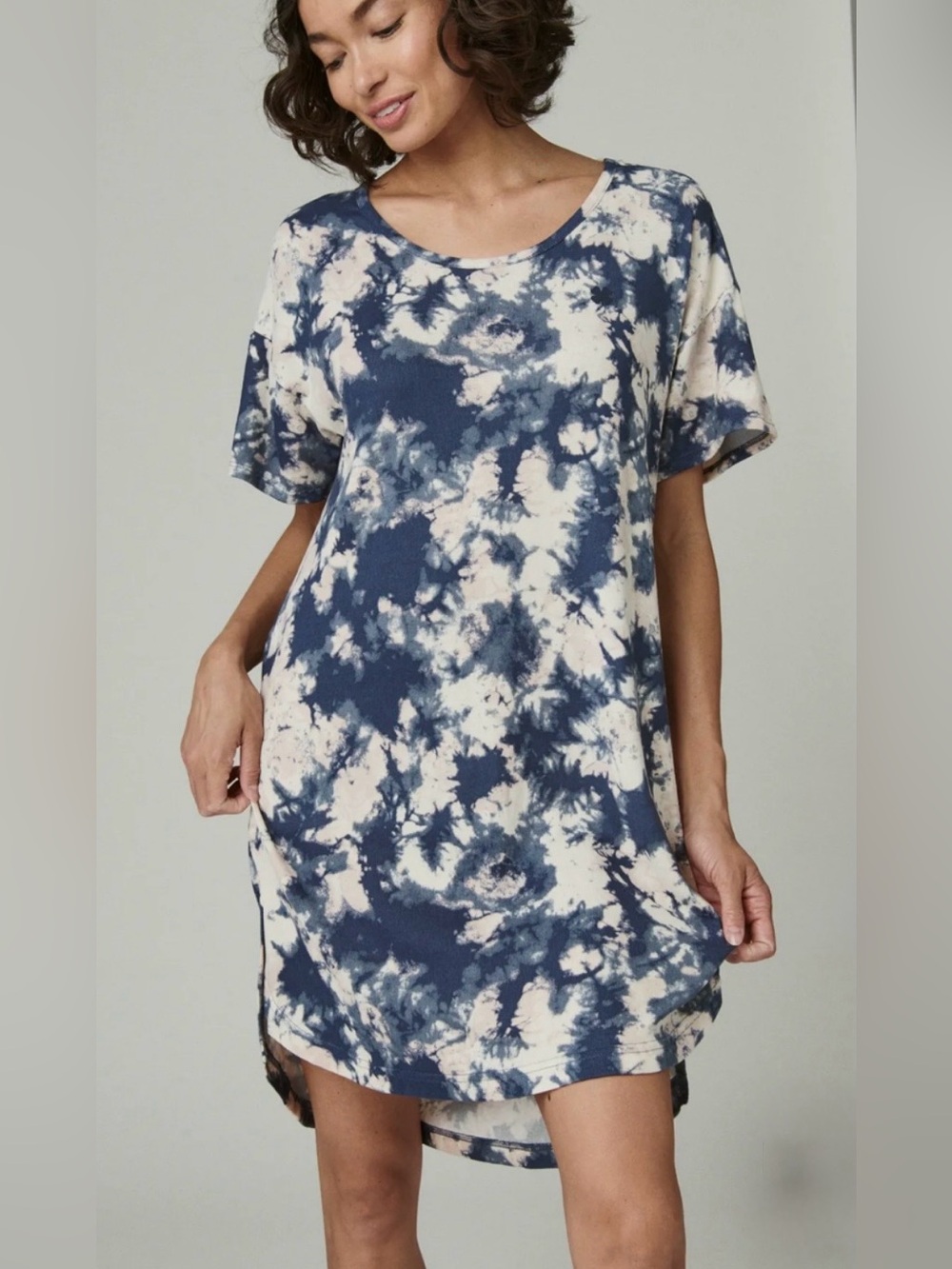 Lucky Brand Tie Dye Sleep Shirt Nightgown Medium Soft Loungewear